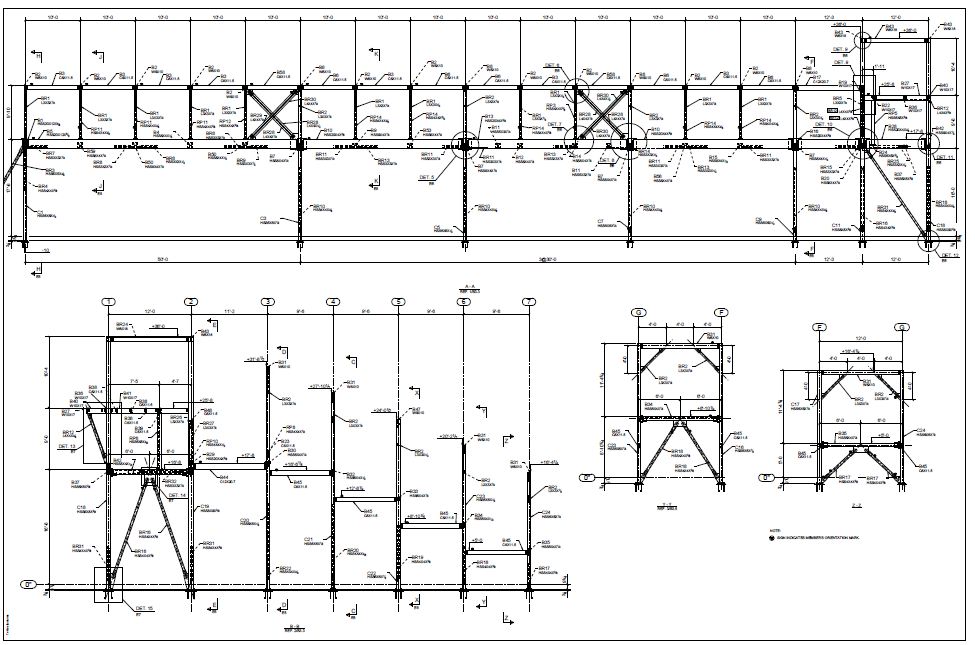 Steel Structure Detailing Shop Drawings